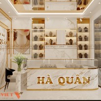 Mẫu thiết kế tiệm vàng Hà Quân